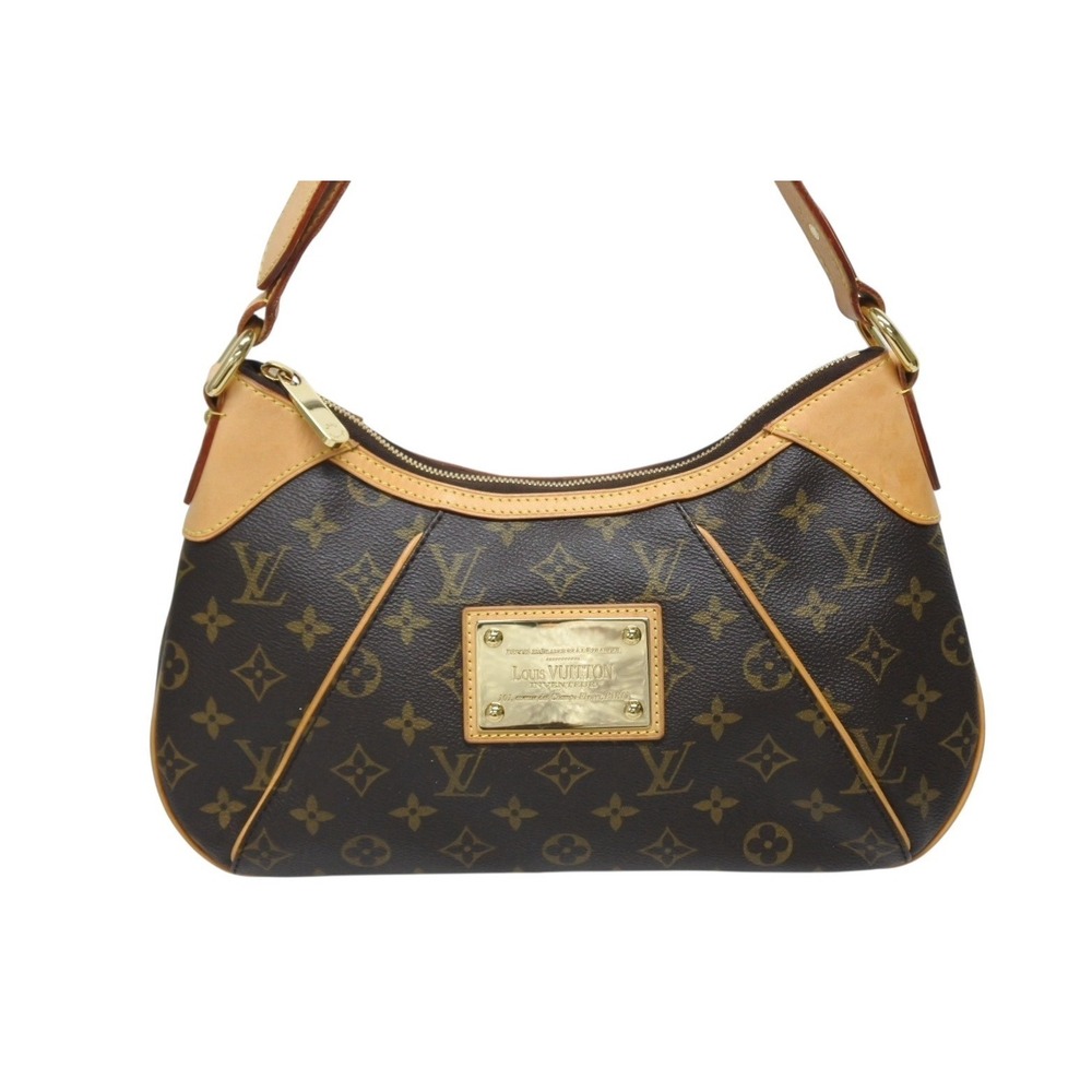 Louis Vuitton Shoulder Monogram Thames Brown One Hobo Handbag Bag